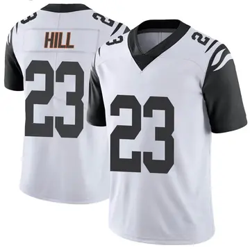 Nike Dax Hill Men's Limited Cincinnati Bengals White Color Rush Vapor Untouchable Jersey