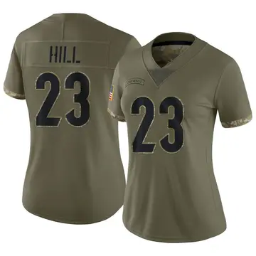 Nike Dax Hill Women's Limited Cincinnati Bengals Olive 2022 Salute To Service Jersey