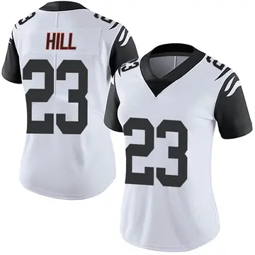 Nike Dax Hill Women's Limited Cincinnati Bengals White Color Rush Vapor Untouchable Jersey