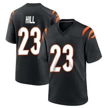 Nike Dax Hill Youth Game Cincinnati Bengals Black Team Color Jersey