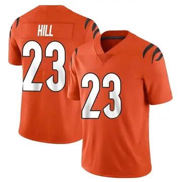 Nike Dax Hill Youth Limited Cincinnati Bengals Orange Vapor Untouchable Jersey