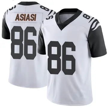 Nike Devin Asiasi Youth Limited Cincinnati Bengals White Color Rush Vapor Untouchable Jersey