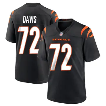Nike Domenique Davis Men's Game Cincinnati Bengals Black Team Color Jersey