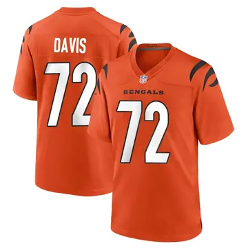 Nike Domenique Davis Men's Game Cincinnati Bengals Orange Jersey