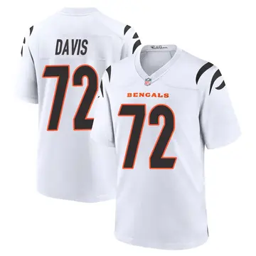 Nike Domenique Davis Men's Game Cincinnati Bengals White Jersey