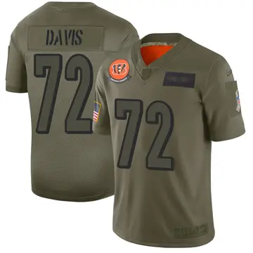 Nike Domenique Davis Men's Limited Cincinnati Bengals Camo 2019 Salute to Service Jersey
