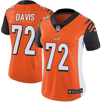 Nike Domenique Davis Women's Limited Cincinnati Bengals Orange Vapor Untouchable Jersey