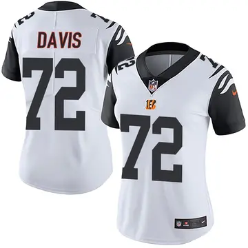 Nike Domenique Davis Women's Limited Cincinnati Bengals White Color Rush Vapor Untouchable Jersey