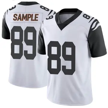 Nike Drew Sample Men's Limited Cincinnati Bengals White Color Rush Vapor Untouchable Jersey