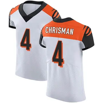 Nike Drue Chrisman Men's Elite Cincinnati Bengals White Vapor Untouchable Jersey