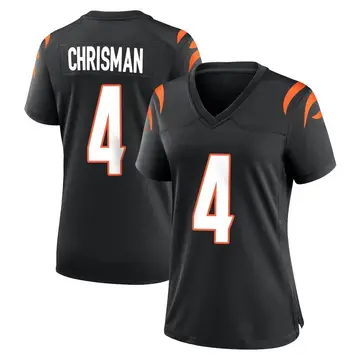 Nike Drue Chrisman Women's Game Cincinnati Bengals Black Team Color Jersey