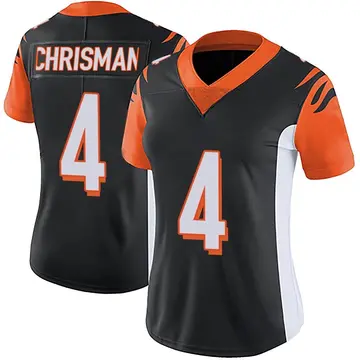 Nike Drue Chrisman Women's Limited Cincinnati Bengals Black Team Color Vapor Untouchable Jersey