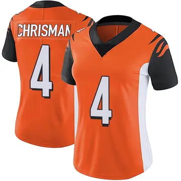 Nike Drue Chrisman Women's Limited Cincinnati Bengals Orange Vapor Untouchable Jersey