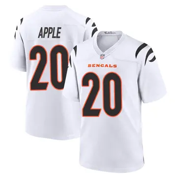 Nike Eli Apple Men's Game Cincinnati Bengals White Jersey