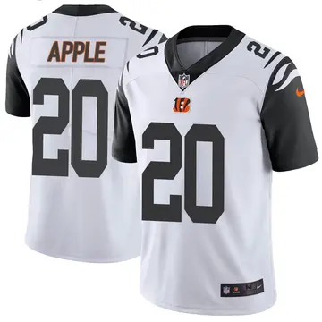 Nike Eli Apple Men's Limited Cincinnati Bengals White Color Rush Vapor Untouchable Jersey