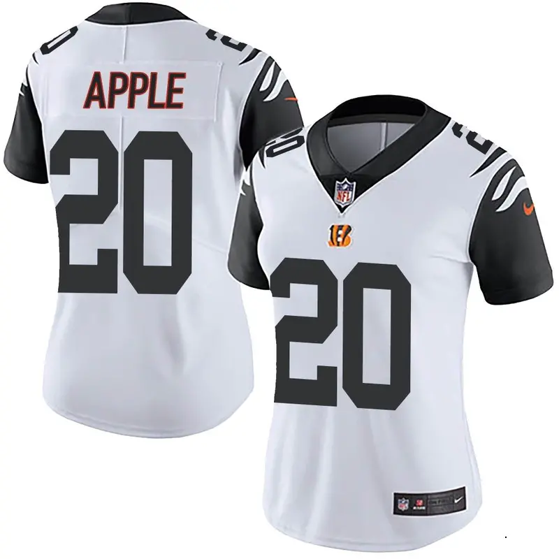 Nike Eli Apple Women's Limited Cincinnati Bengals White Color Rush Vapor Untouchable Jersey