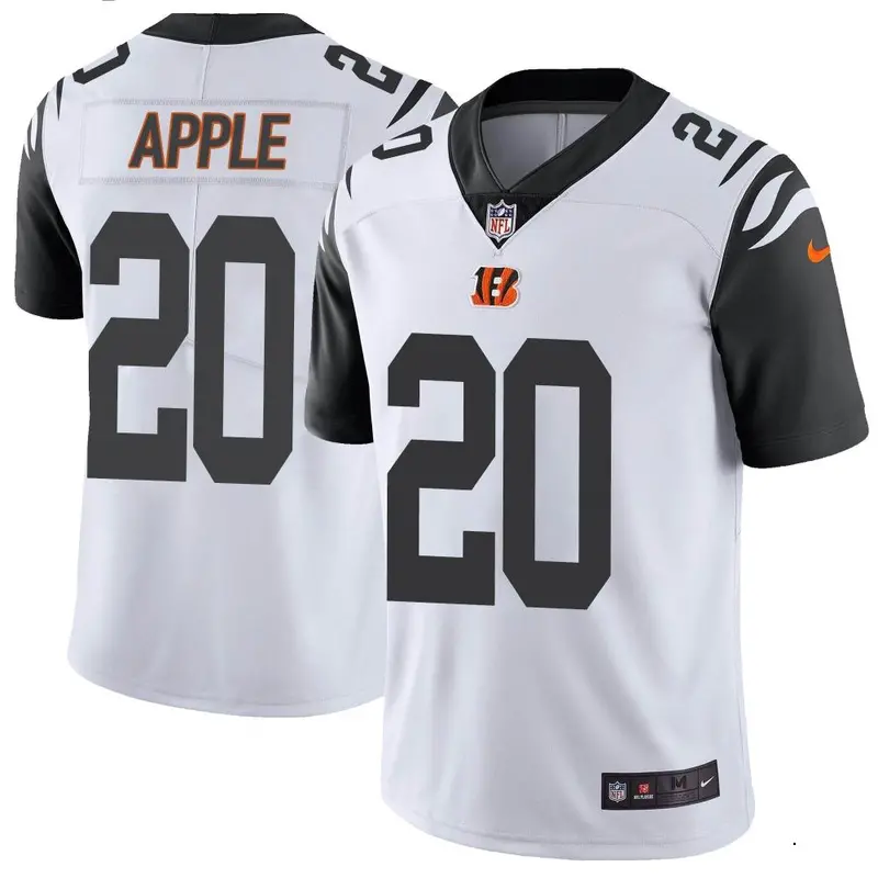 Nike Eli Apple Youth Limited Cincinnati Bengals White Color Rush Vapor Untouchable Jersey