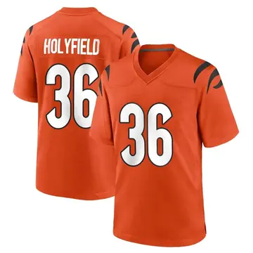 Nike Elijah Holyfield Youth Game Cincinnati Bengals Orange Jersey