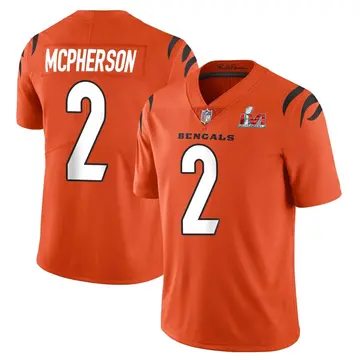 Nike Evan McPherson Youth Limited Cincinnati Bengals Orange Vapor Untouchable Super Bowl LVI Bound Jersey