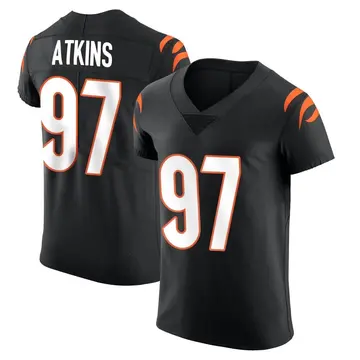 Nike Geno Atkins Men's Elite Cincinnati Bengals Black Team Color Vapor Untouchable Jersey