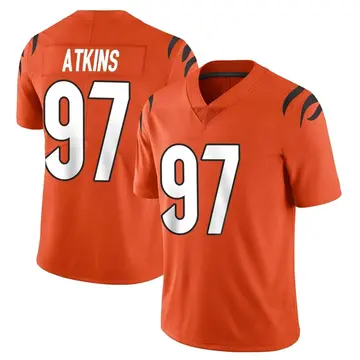 Nike Geno Atkins Men's Limited Cincinnati Bengals Orange Vapor Untouchable Jersey
