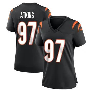 Nike Geno Atkins Women's Game Cincinnati Bengals Black Team Color Jersey