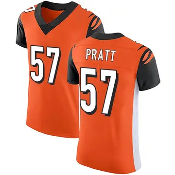 Nike Germaine Pratt Men's Elite Cincinnati Bengals Orange Alternate Vapor Untouchable Jersey