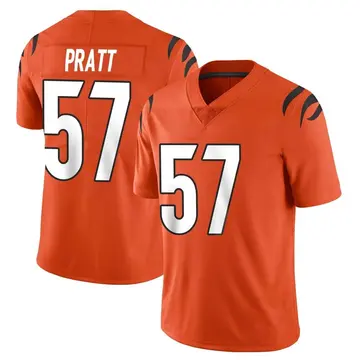 Nike Germaine Pratt Men's Limited Cincinnati Bengals Orange Vapor Untouchable Jersey
