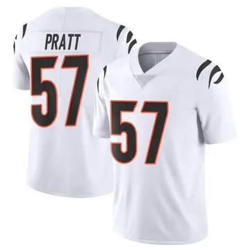 Nike Germaine Pratt Men's Limited Cincinnati Bengals White Vapor Untouchable Jersey