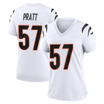 Nike Germaine Pratt Women's Game Cincinnati Bengals White Jersey