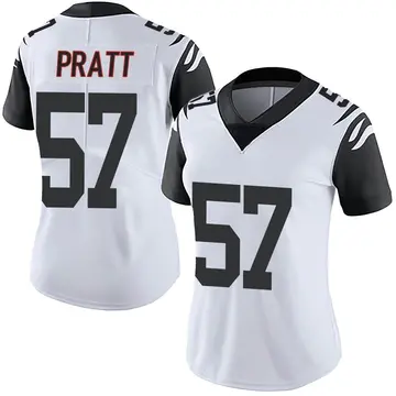 Nike Germaine Pratt Women's Limited Cincinnati Bengals White Color Rush Vapor Untouchable Jersey