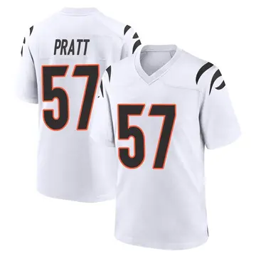 Nike Germaine Pratt Youth Game Cincinnati Bengals White Jersey