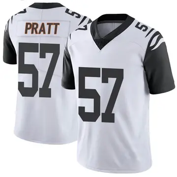Nike Germaine Pratt Youth Limited Cincinnati Bengals White Color Rush Vapor Untouchable Jersey