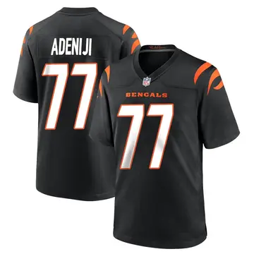 Nike Hakeem Adeniji Men's Game Cincinnati Bengals Black Team Color Jersey