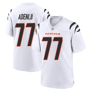 Nike Hakeem Adeniji Men's Game Cincinnati Bengals White Jersey