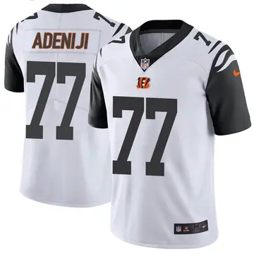 Nike Hakeem Adeniji Men's Limited Cincinnati Bengals White Color Rush Vapor Untouchable Jersey