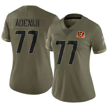 Nike Hakeem Adeniji Women's Limited Cincinnati Bengals Olive 2022 Salute To Service Jersey