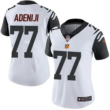 Nike Hakeem Adeniji Women's Limited Cincinnati Bengals White Color Rush Vapor Untouchable Jersey