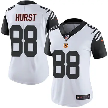 Nike Hayden Hurst Women's Limited Cincinnati Bengals White Color Rush Vapor Untouchable Jersey