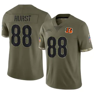 Nike Hayden Hurst Youth Limited Cincinnati Bengals Olive 2022 Salute To Service Jersey