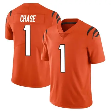 Nike Ja'Marr Chase Men's Limited Cincinnati Bengals Orange Vapor Untouchable Jersey