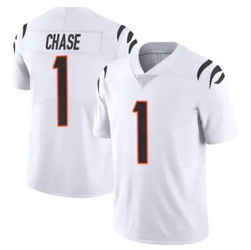Nike Ja'Marr Chase Men's Limited Cincinnati Bengals White Vapor Untouchable Jersey