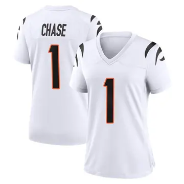 Nike Ja'Marr Chase Women's Game Cincinnati Bengals White Jersey