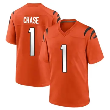 Nike Ja'Marr Chase Youth Game Cincinnati Bengals Orange Jersey