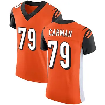 Nike Jackson Carman Men's Elite Cincinnati Bengals Orange Alternate Vapor Untouchable Jersey