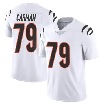 Nike Jackson Carman Men's Limited Cincinnati Bengals White Vapor Untouchable Jersey