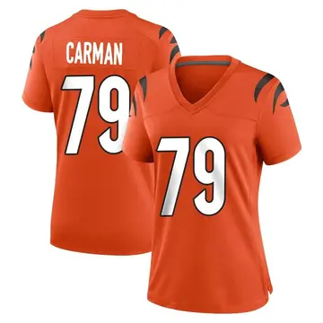 Nike Jackson Carman Women's Game Cincinnati Bengals Orange Jersey