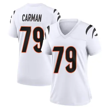 Nike Jackson Carman Women's Game Cincinnati Bengals White Jersey