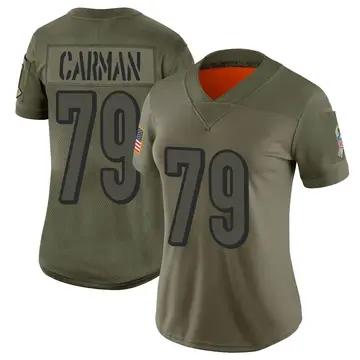 Nike Jackson Carman Women's Limited Cincinnati Bengals Camo 2019 Salute to Service Jersey