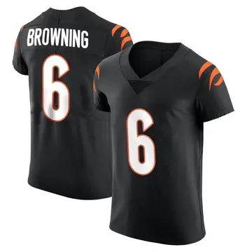 Nike Jake Browning Men's Elite Cincinnati Bengals Black Team Color Vapor Untouchable Jersey